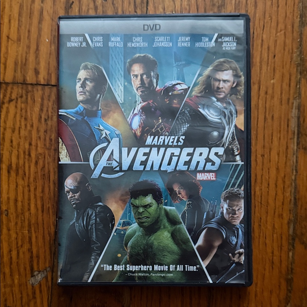 Marvel Avengers DVD - Black and Blue Cover
